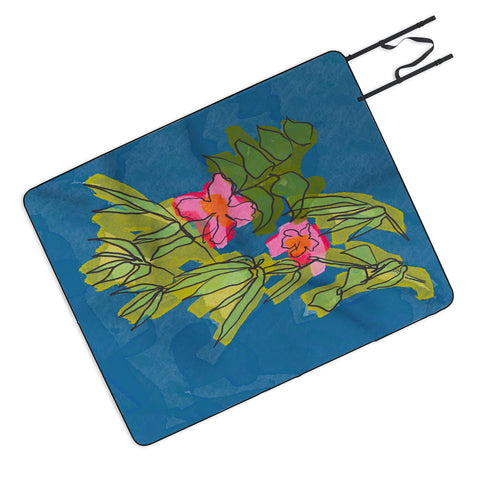 Sewzinski Flowers on Captiva Picnic Blanket