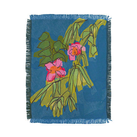 Sewzinski Flowers on Captiva Throw Blanket