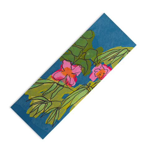 Sewzinski Flowers on Captiva Yoga Mat