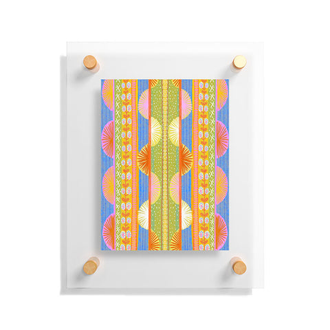 Sewzinski Folk Fiesta Pattern Floating Acrylic Print