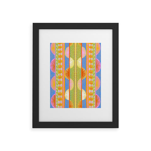 Sewzinski Folk Fiesta Pattern Framed Art Print