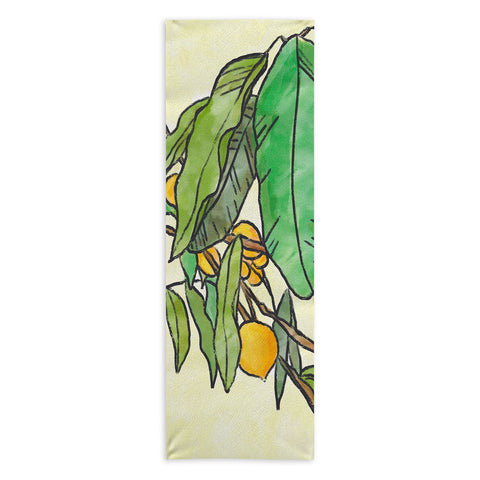 Sewzinski Gamboge Tree Yoga Towel