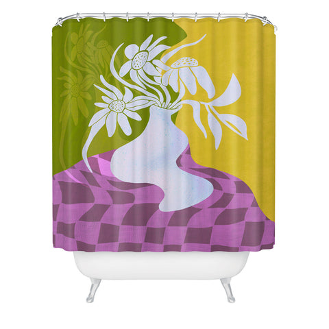 Sewzinski Ghost Vase I Shower Curtain