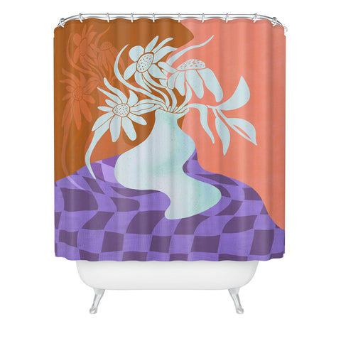 Sewzinski Ghost Vase II Shower Curtain