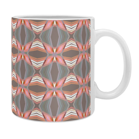 Sewzinski Gray Pink Mod Quilt Coffee Mug