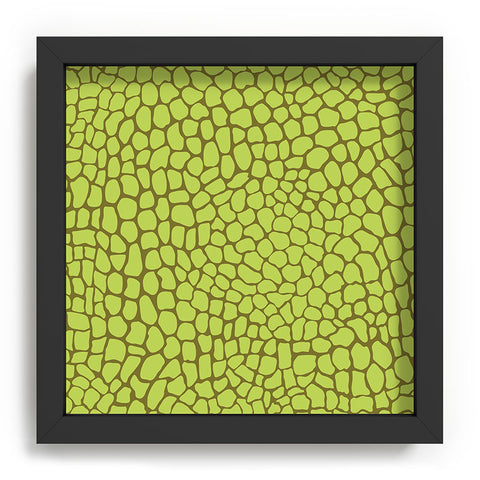Sewzinski Green Lizard Print Recessed Framing Square
