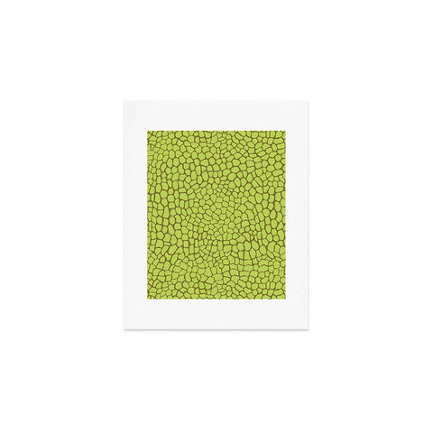 Sewzinski Green Lizard Print Art Print