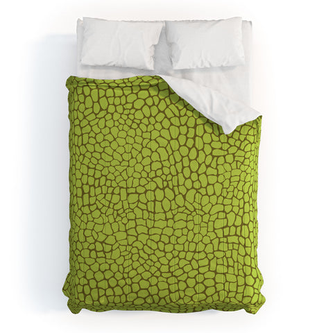Sewzinski Green Lizard Print Comforter