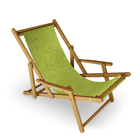 Sewzinski Green Lizard Print Sling Chair