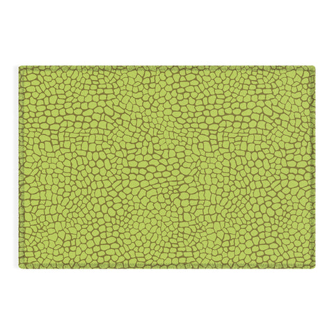 Sewzinski Green Lizard Print Outdoor Rug
