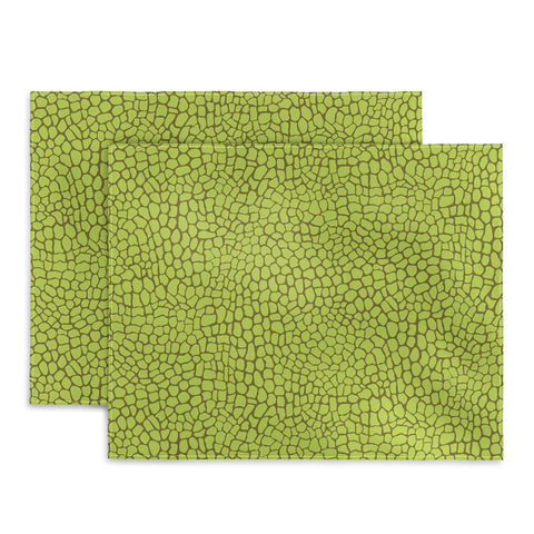Sewzinski Green Lizard Print Placemat