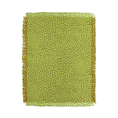 Sewzinski Green Lizard Print Throw Blanket
