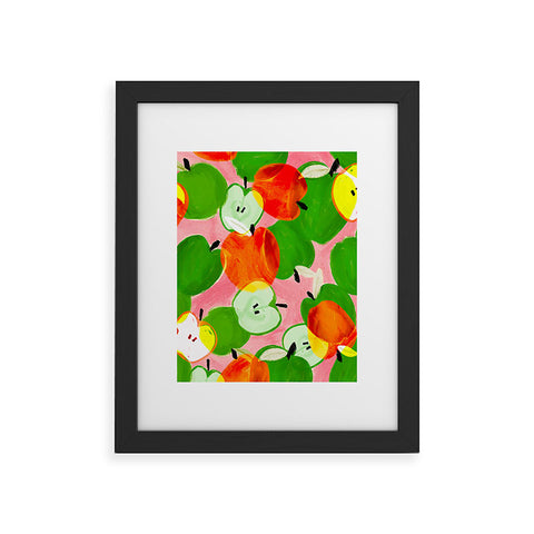 Sewzinski Happy Apples Framed Art Print