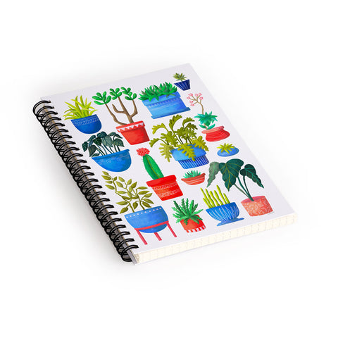 Sewzinski Houseplants Spiral Notebook