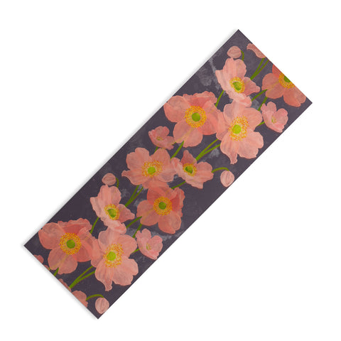 Sewzinski Japanese Anemones Yoga Mat