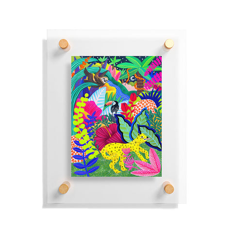 Sewzinski Jungle Animals Floating Acrylic Print