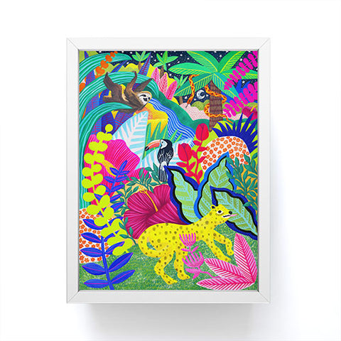 Sewzinski Jungle Animals Framed Mini Art Print