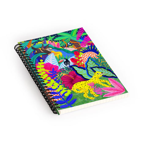 Sewzinski Jungle Animals Spiral Notebook