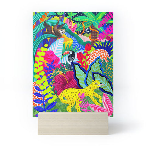Sewzinski Jungle Animals Mini Art Print