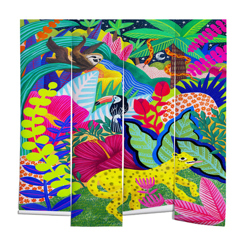 Sewzinski Jungle Animals Wall Mural