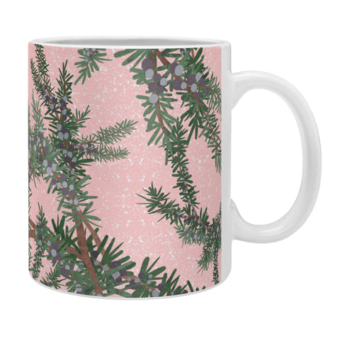 Sewzinski Juniper on Pink Coffee Mug