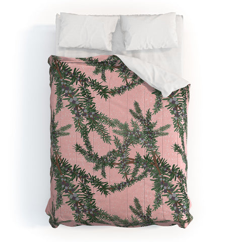 Sewzinski Juniper on Pink Comforter