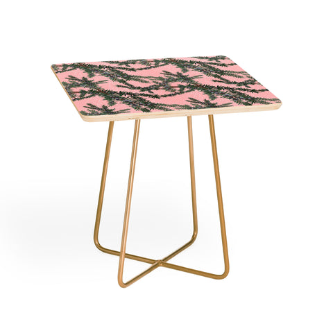 Sewzinski Juniper on Pink Side Table