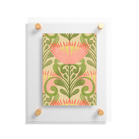 Sewzinski King Protea Pattern Floating Acrylic Print