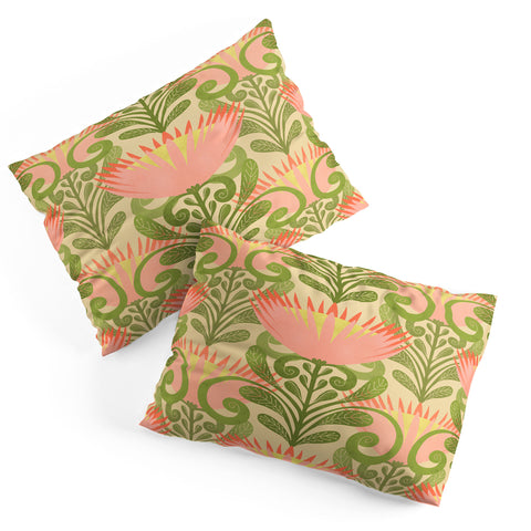 Sewzinski King Protea Pattern Pillow Shams