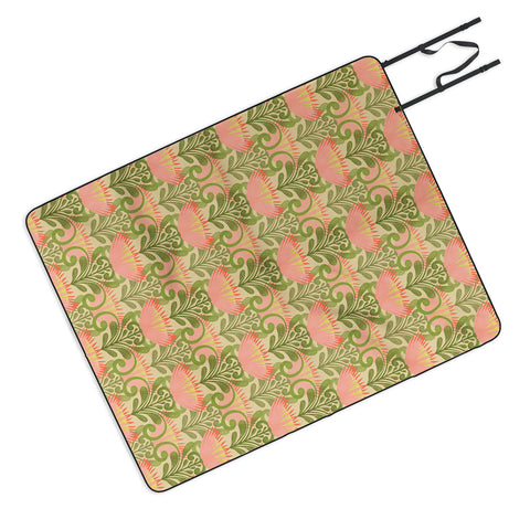 Sewzinski King Protea Pattern Picnic Blanket