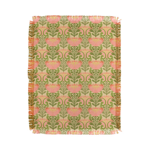 Sewzinski King Protea Pattern Throw Blanket