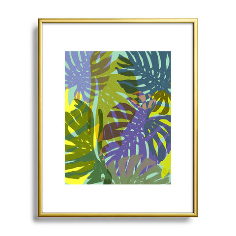 Sewzinski Leaves in the Sun Metal Framed Art Print
