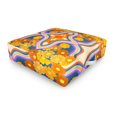 Sewzinski Marigold Arcade Outdoor Floor Cushion