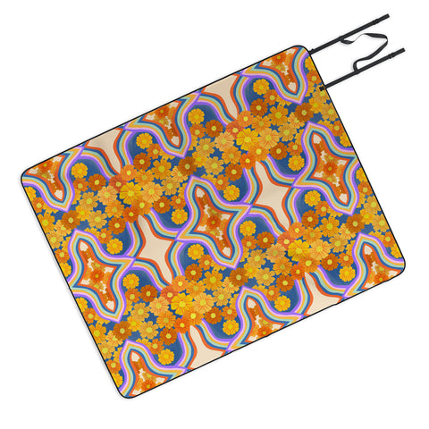 Sewzinski Marigold Arcade Picnic Blanket