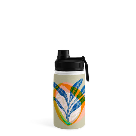 Sewzinski Minimalist Tropical Plant Water Bottle