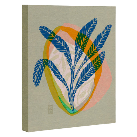 Sewzinski Minimalist Tropical Plant Art Canvas