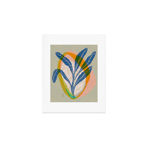 Sewzinski Minimalist Tropical Plant Art Print