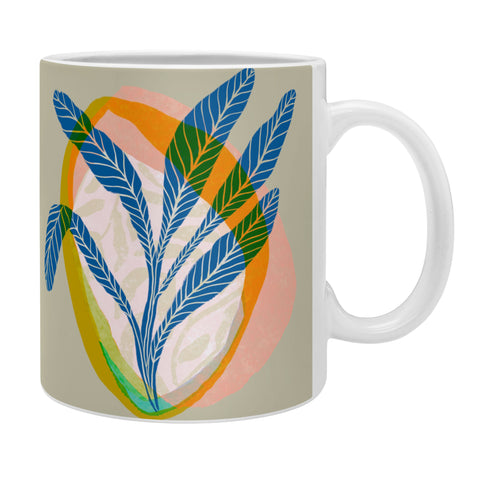 Sewzinski Minimalist Tropical Plant Coffee Mug