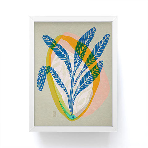 Sewzinski Minimalist Tropical Plant Framed Mini Art Print
