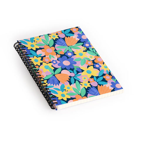 Sewzinski Mod Flower Repeat Spiral Notebook