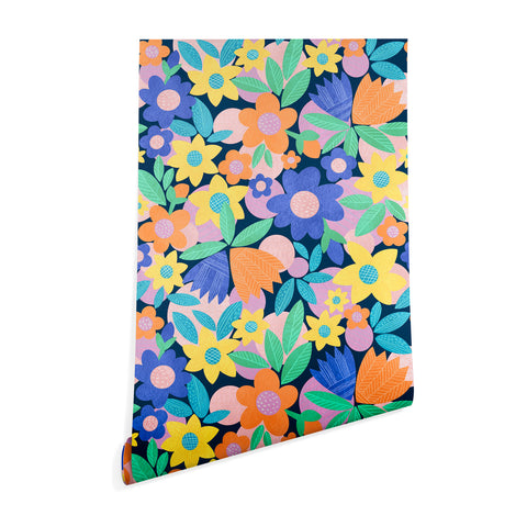 Sewzinski Mod Flower Repeat Wallpaper