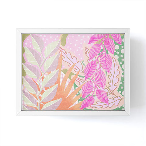 Sewzinski Modern Jungle in Pink Framed Mini Art Print