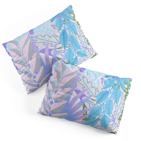 Sewzinski Modern Jungle in Purple Pillow Shams