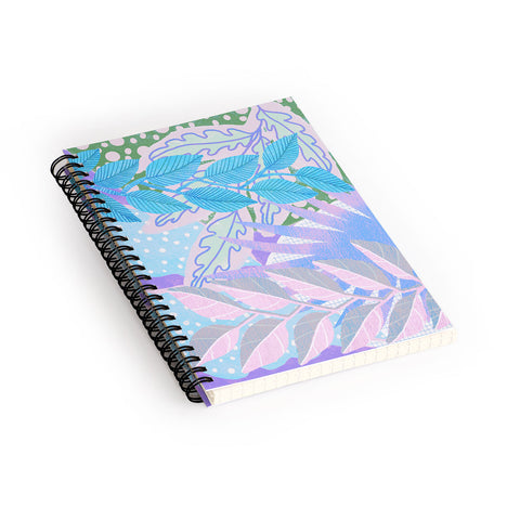 Sewzinski Modern Jungle in Purple Spiral Notebook
