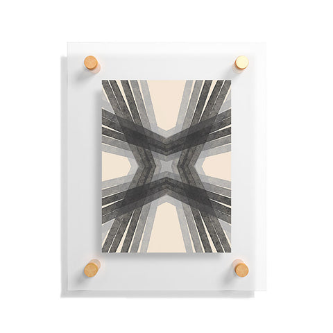 Sewzinski Modern Lines Grays Floating Acrylic Print