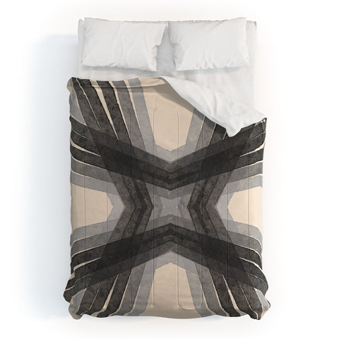 Sewzinski Modern Lines Grays Comforter