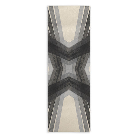 Sewzinski Modern Lines Grays Yoga Towel