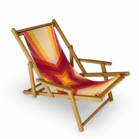 Sewzinski Modern Lines Warm Tones Sling Chair
