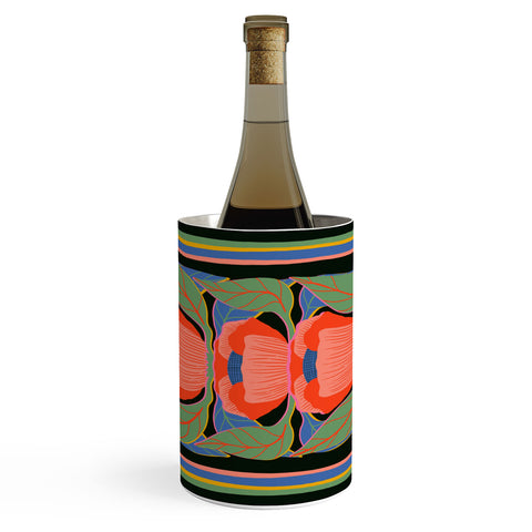 Sewzinski Modern Poppies Wine Chiller