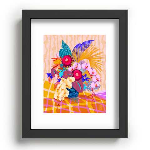 Sewzinski Modern Tropical Bouquet Recessed Framing Rectangle
